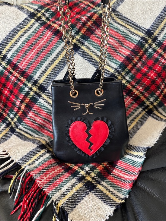 Charlotte Olympia Handbags - Charlotte Olympia Broken Heart Feline Bucket Bag